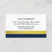 Notarisondertekenaar Nib Gold Public Writer Visitekaartje (Achterkant)