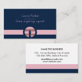 Notarisondertekenaar Nib Roos Gold Writer Visitekaartje (Voorkant / Achterkant)