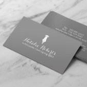 Notarisondertekenaar Plain Grey Minimalist Visitekaartje