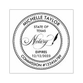 Notarisondertekenaar Professional Modern Rubb Rubberstempel (Afrduk)