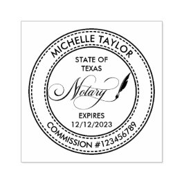 Notarisondertekenaar Professional Modern Rubb Rubberstempel