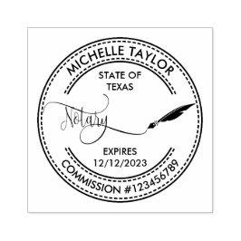 Notarisondertekenaar Professional Modern Rubb Rubberstempel