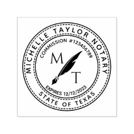 Notarisondertekenaar Professional Modern Rubb Zelfinktende Stempel