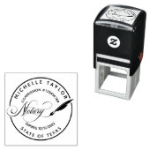 Notarisondertekenaar Professional Modern Rubb Zelfinktende Stempel (In situ)