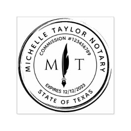 Notarisondertekenaar Professional Modern Rubb Zelfinktende Stempel