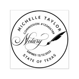 Notarisondertekenaar Professional Modern Rubb Zelfinktende Stempel