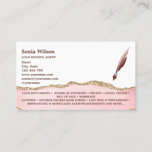 Notarisondertekenaar QR-code QR-code Foto invoegen Visitekaartje (Achterkant)