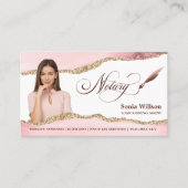 Notarisondertekenaar QR-code QR-code Foto invoegen Visitekaartje (Voorkant)