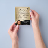 Notarisondertekenaar: zwart & goudfoto flyer (Hand)
