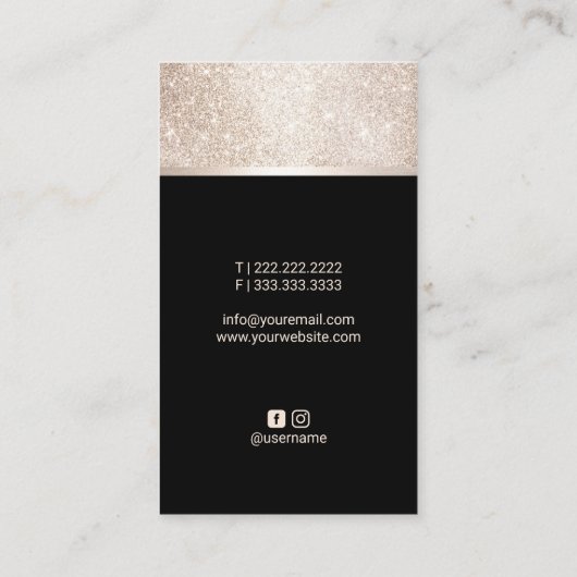 Notarisondertekenaar: zwart & goudfoto visitekaartje (Achterkant)