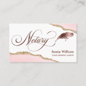 Notarisondertekenende agent Modern Professional Visitekaartje (Voorkant)