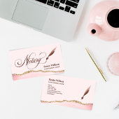 Notarisondertekenende agent Modern QR code Busines Visitekaartje