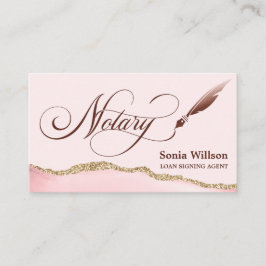 Notarisondertekenende agent Modern QR code Busines Visitekaartje