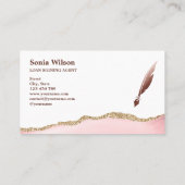 Notarisondertekenende agent Modern QR code Busines Visitekaartje (Achterkant)