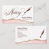 Notarisondertekenende agent Modern QR code Busines Visitekaartje (Voorkant / Achterkant)