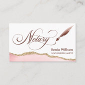 Notarisondertekenende agent Modern QR code Busines Visitekaartje (Voorkant)