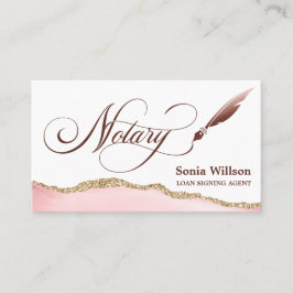 Notarisondertekenende agent Modern QR code Busines Visitekaartje