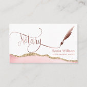 Notarisondertekenende agent Modern QR-code Visitekaartje (Voorkant)