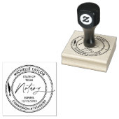 Notarisondertekenende agent Professional Modern Rubberstempel (Gestempeld)