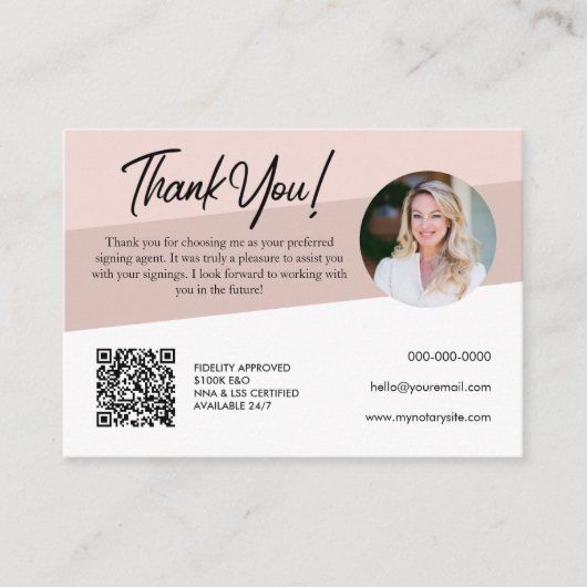 Notarispasta Roos Lening Ondertekening Notaris Har Visitekaartje (Voorkant)