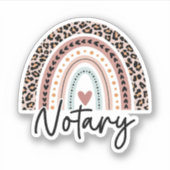 Notarisregenboog, notaris sticker (Voorkant)