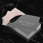 Notarisseer Quill Pen Roos Gold Visitekaartje