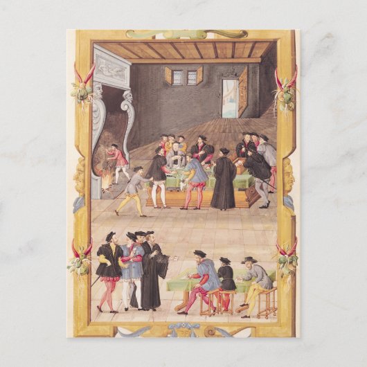 Notarissen en de secretarissen van de koning briefkaart (Voorkant)