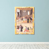 Notarissen en de secretarissen van de koning canvas afdruk (Insitu (Houten vloer))