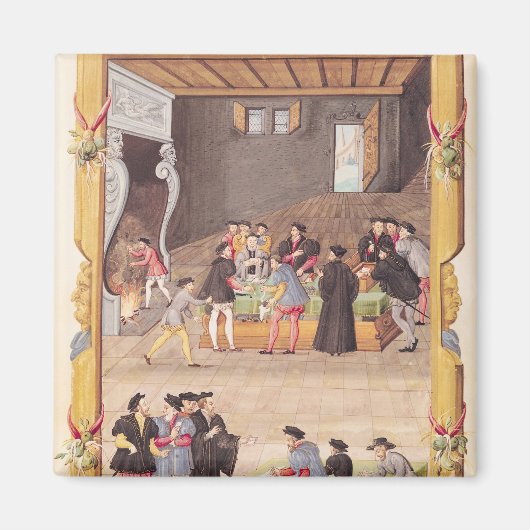 Notarissen en de secretarissen van de koning magneet (Voorkant)