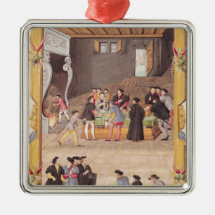 Notarissen en de secretarissen van de koning metalen ornament