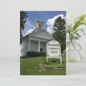 Notarissen van de Weymouth Community Church Bedankkaart (Staand voorkant)