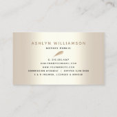 Notarissignaalagent Gold Glitter Drip Script Visitekaartje (Achterkant)