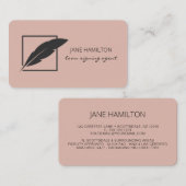 Notaristekenaar Logo Visitekaartje (Voorkant / Achterkant)