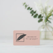 Notaristekenaar Logo Visitekaartje (Staand voorkant)