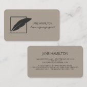 Notaristekenaar Logo Visitekaartje (Voorkant / Achterkant)