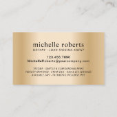 Notaristekenaar Modern Black & Blue Photo Visitekaartje (Achterkant)