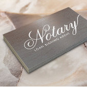 Notaristekenaar Typografie Copper Metal Visitekaartje