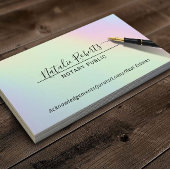 Notaristiek Minimaal Manuscript Handtekening Holog Visitekaartje