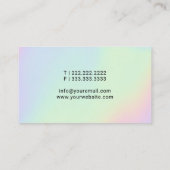 Notaristiek Minimaal Manuscript Handtekening Holog Visitekaartje (Achterkant)