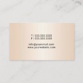 Notaristisch publiek minimalistisch script handtek visitekaartje (Achterkant)