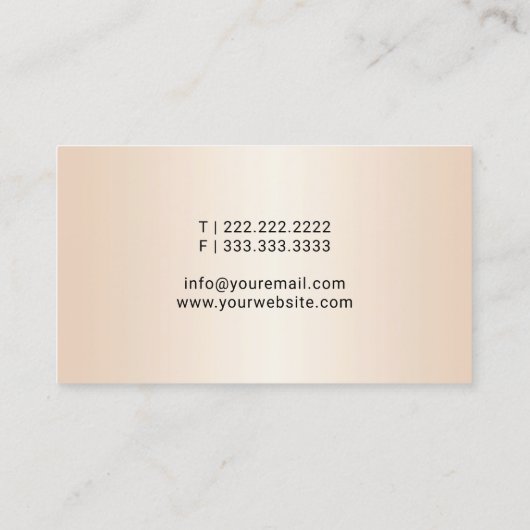 Notaristisch publiek minimalistisch script handtek visitekaartje (Achterkant)