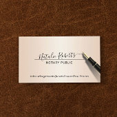Notaristisch publiek minimalistisch script handtek visitekaartje