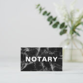 *~* NOTARY FOTO Bold MARBLE Signaalagent Visitekaartje (Staand voorkant)