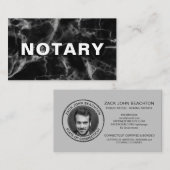 *~* NOTARY FOTO Bold MARBLE Signaalagent Visitekaartje (Voorkant / Achterkant)