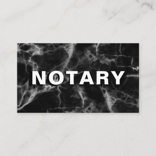 *~* NOTARY FOTO Bold MARBLE Signaalagent Visitekaartje (Voorkant)