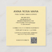 *~* NOTARY FOTO METAL PAARSE Signing Agent Squar Vierkante Visitekaartje (Achterkant)