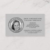 *~* NOTARY FOTO METAL PAARSE Signing Agent Visitekaartje (Achterkant)