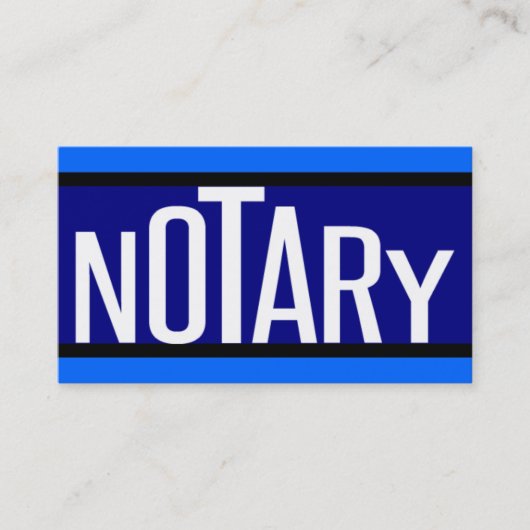 Notary Fun Lettering Visitekaartje (Voorkant)