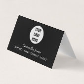 Notary Loan Signing Agent QR Code Scannable Black Visitekaartje (Achterkant)