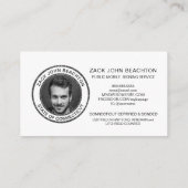 *~* NOTARY PHOTO Dusty Pink MARBLE Signalering Age Visitekaartje (Achterkant)